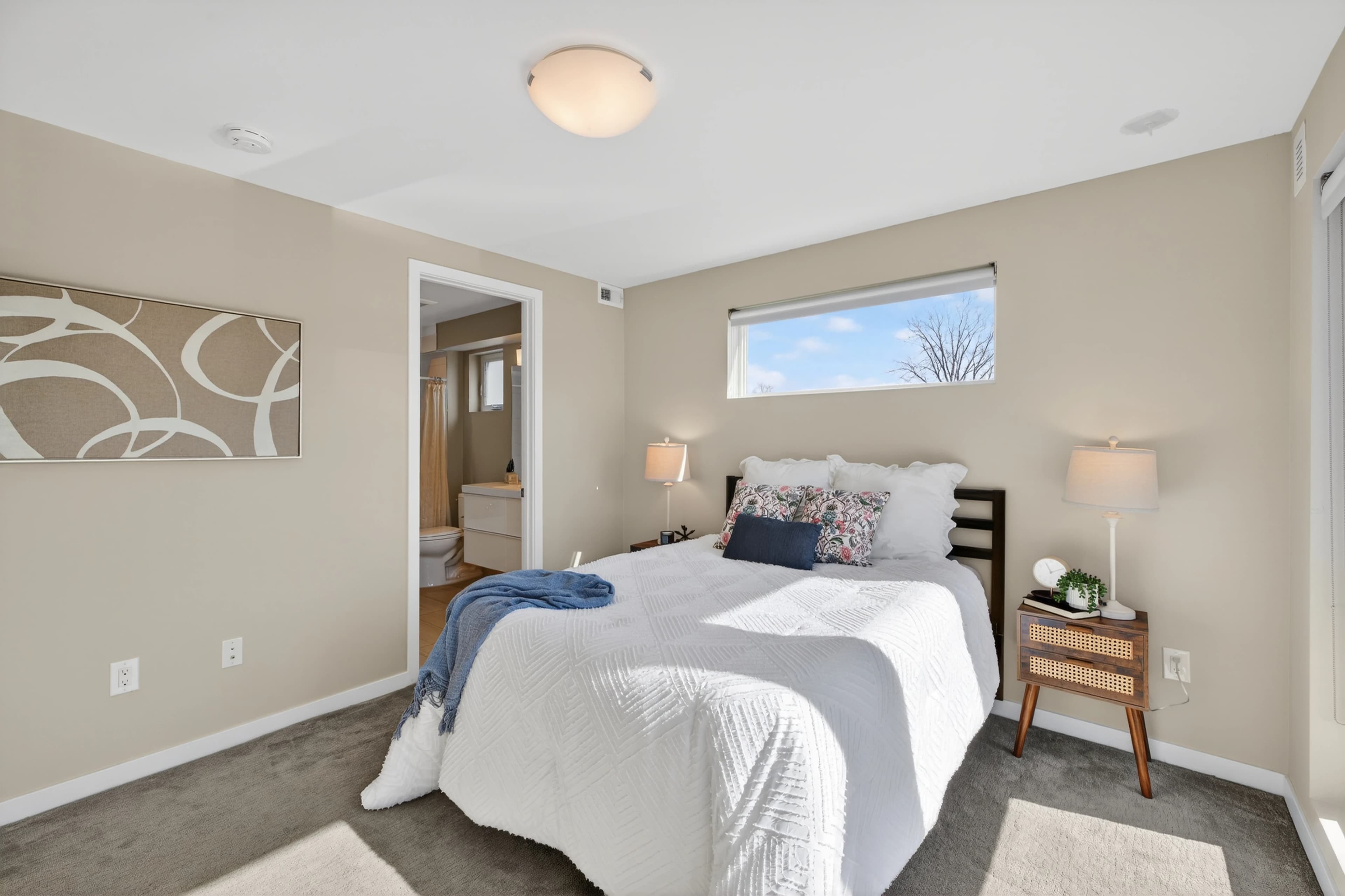 Primary bedroom suite inside the home.